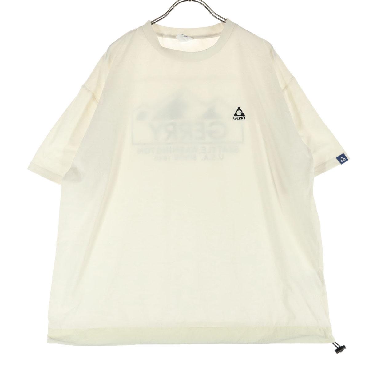 

GERRY вышивка Футболка с коротким рукавом и круглым вырезом M белая Мужская Б/у
