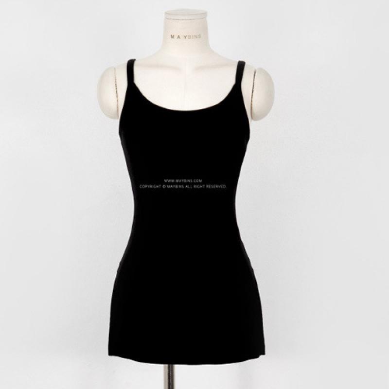 Same-Day Shipping: Cozy Korean Fashion Set – Soft Black Camisole + Relaxed Fit Long Pants