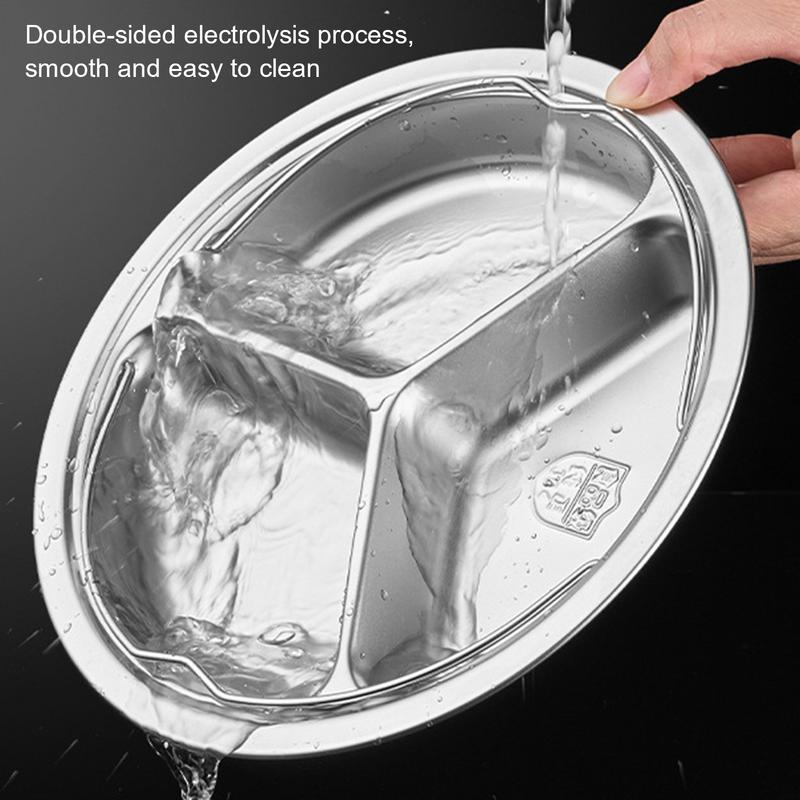 Divided Food Steamer Tray Compartmentalized Steaming Tray Ergonomic Handle Anti-Scald Steamer Pot For Efficient Safe Cooking