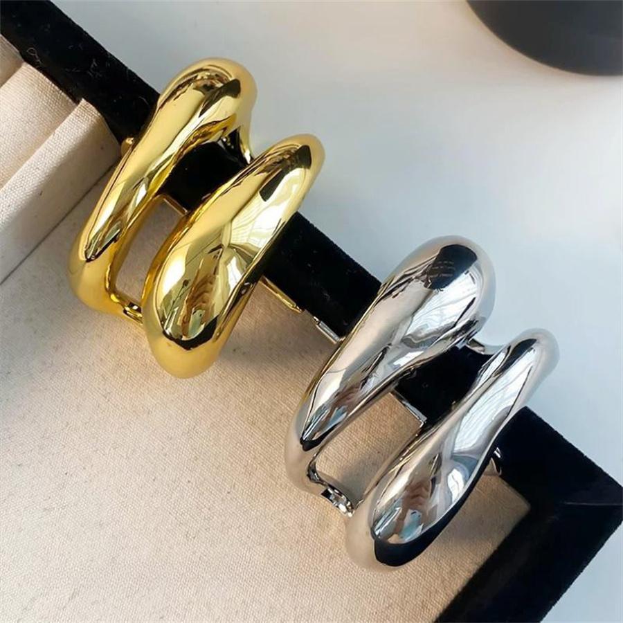 Neue modische und personalisierte doppellagige Metallhaarspange, vielseitiges Haarschmuck für Damen, Pferdeschwanzspange für den Hinterkopf