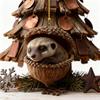 Christmas Ornaments Holiday Ornament Gifts Forest Acorn Ornaments Set 2d Flat Acrylic Pine Cone Decorations Woodland for Home