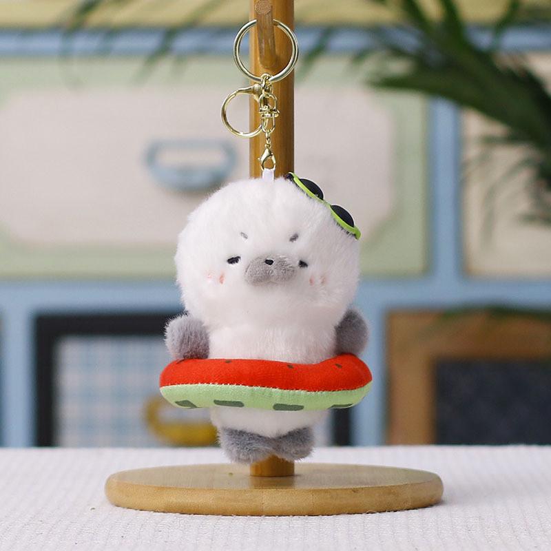 Cute Seal Plush Keychain With Pp Cotton Filling For Kids And Teens