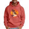 Men's Loose Flag Printed Hooded Sweatshirt Men's Casual Fashion Sports Sweatshirt