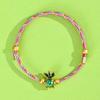 Dragon Boat Festival Tassel Pendant: Five-Color Pink Zongzi String with Gourd for Peace and Health