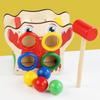 Wooden Pounding Bench Baby Workbench Pound Ball Toy Montessori Toy Color Matching Hand Eye Coordination Fine Motor Training
