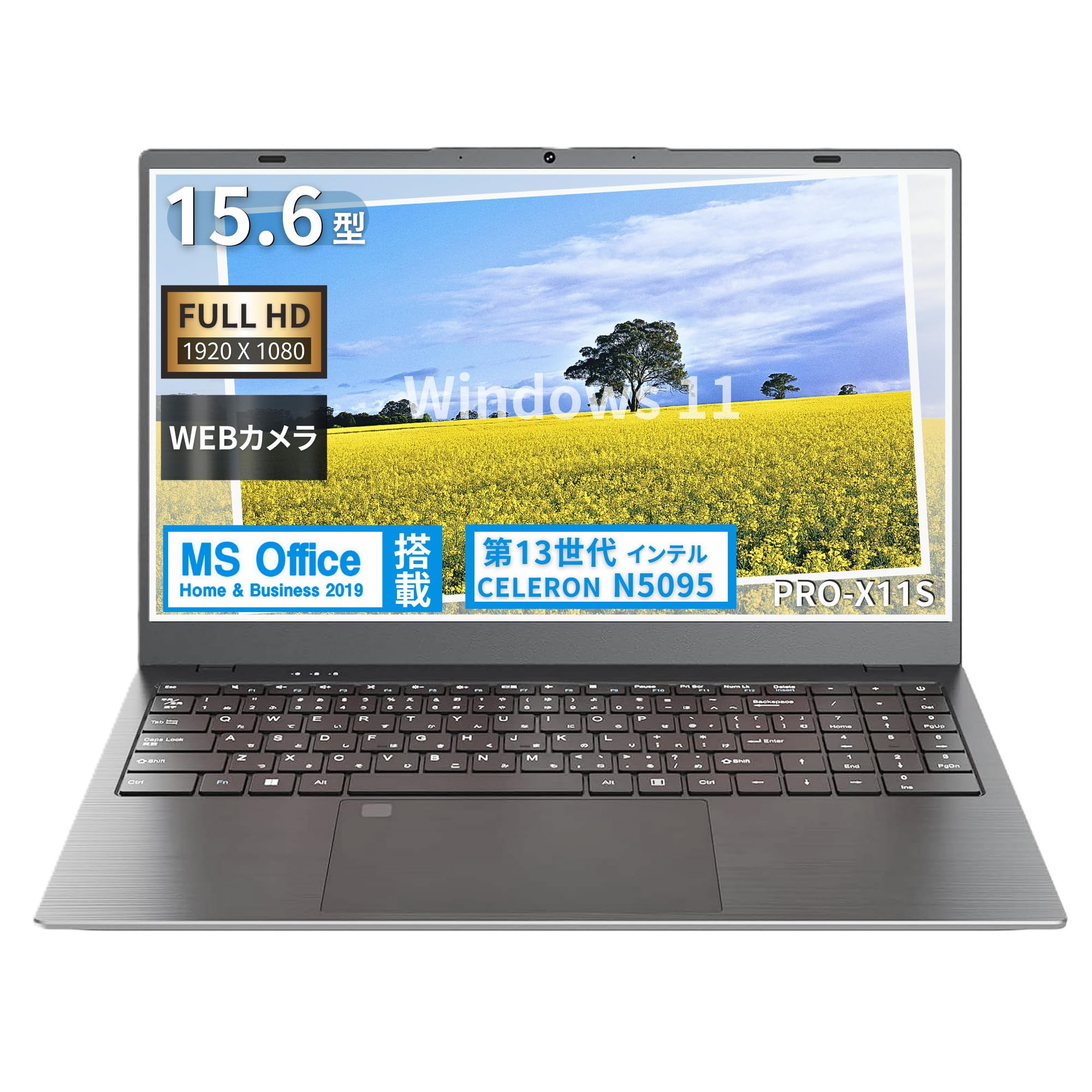 

Покоління Повний Тонкий Ноутбук Win11 Office SSD [13-й Celeron] [15.6 HD] PC/Pro-X11S/Встановлена камера/10 клавіш/Celeron N5095/wajun PC/ Pro/MS H&B