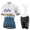 2026 Damen Sommer Kurzarm Radsportbekleidung LIV Rennrad Trikot Set Trägerhose mit Gel-Polster Sportanzug Damen Fahrradkleidung