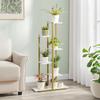 6-Shelf Flower Stand - Marble / Gold Legs