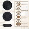 6pcs/set Round Silicone Coasters Desktop Water Cup Anti Scalding And Heat-Insulating Mat Non-Slip Tea Cup Protector Pad
