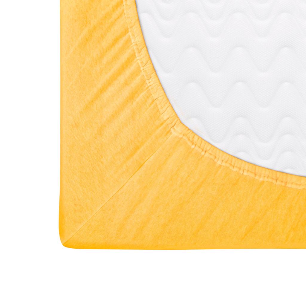Fitted sheet 80x160 elastic JERSEY 100% COTTON yellow