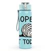 1PC Nope Zebra Lazy Quote 750ml Color Plastic Sports Water Bottle Leakproof Flip Straw Lid Suitable for Sports Office Home Use