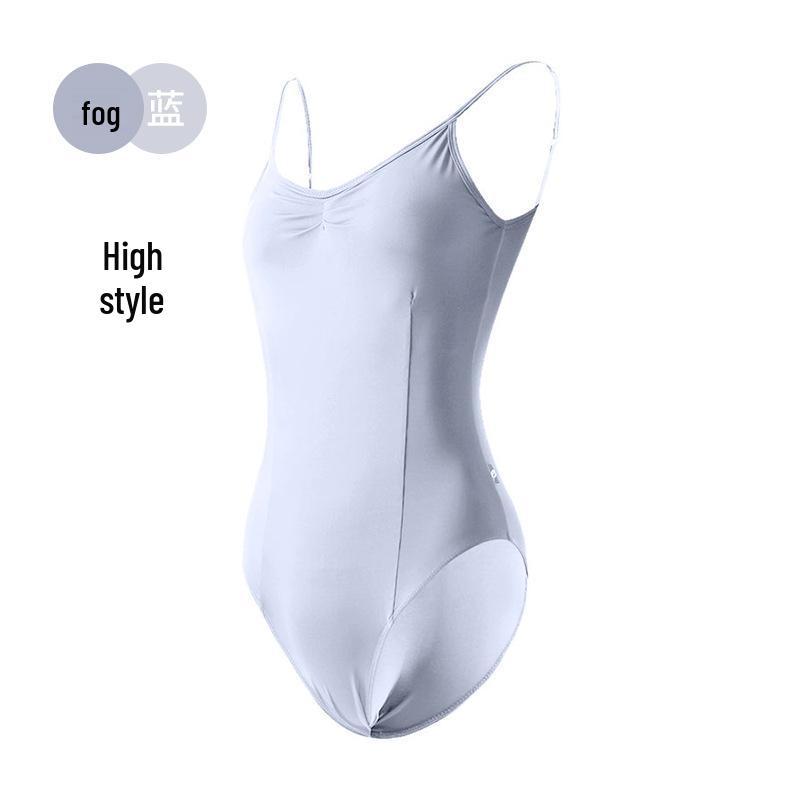 Dívčí a dámský taneční cvičební trikot s tílkovými ramínky pro balet a gymnastiku