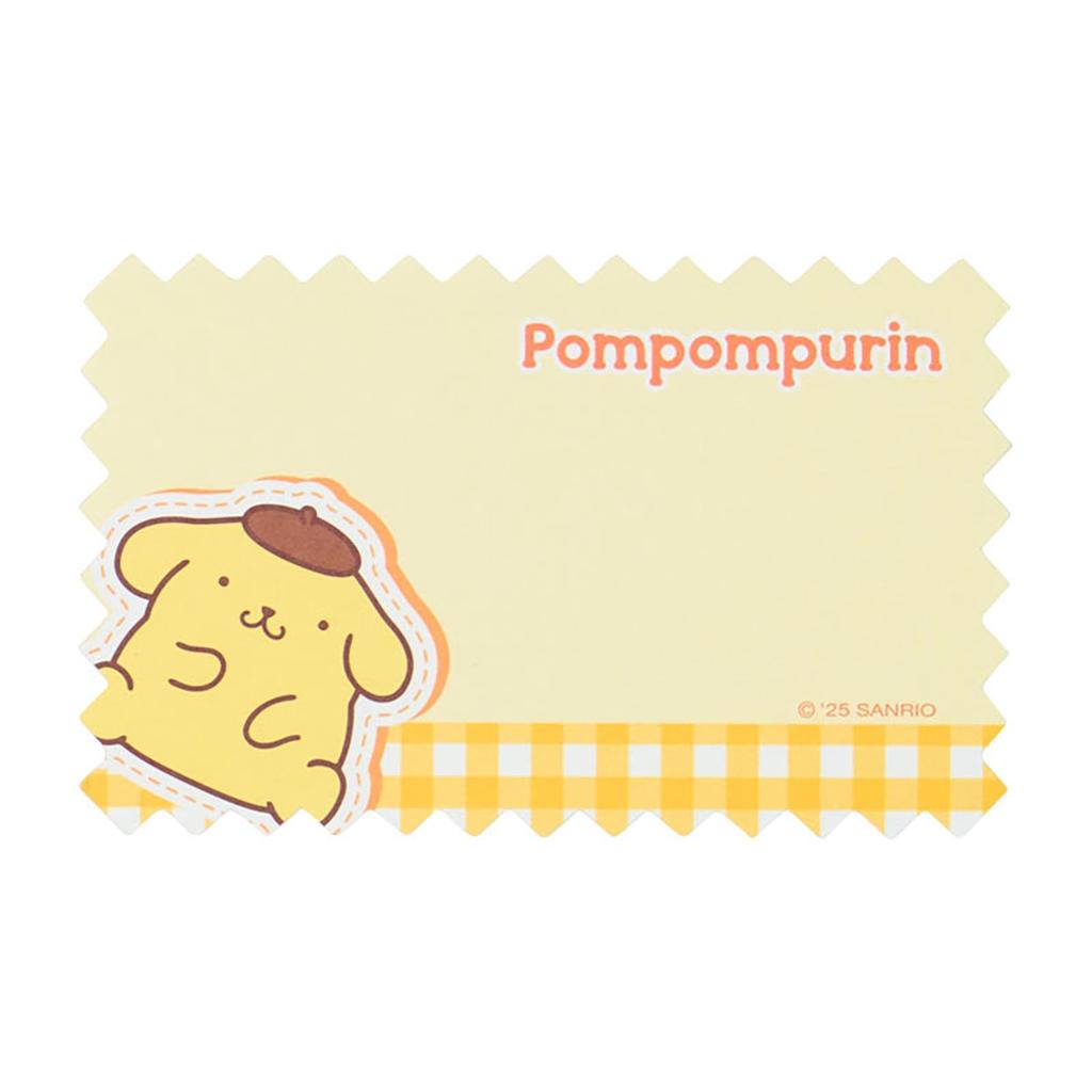 Sanrio Pompompurin Memo Card PVC and 642657 & Case, Paper,