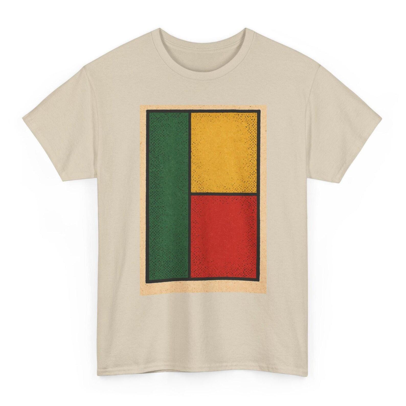 Benin Flag T-Shirt | Retro Beninese Pride Tee | West Africa Heritage Shirt 4XL