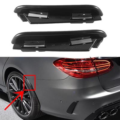 Black Car Rear Wheel Fender Flare Extension Wheel Eyebrow Lip For Mercedes Benz S205 W205 C180 C200 C250 C300 C43 S213 W213 E200 E250 E300 E43 AMG