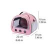 Clear Window Small Animal Travel Carrier Breathable Mesh Comfortable Pet Carrier Bag Safety Ventilation Kitten Outgoing Handbag