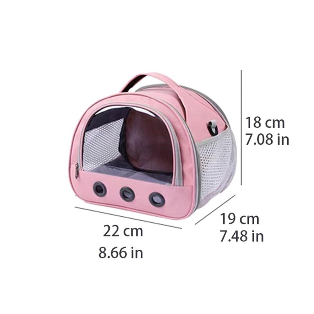 Clear Window Small Animal Travel Carrier Breathable Mesh Comfortable Pet Carrier Bag Safety Ventilation Kitten Outgoing Handbag