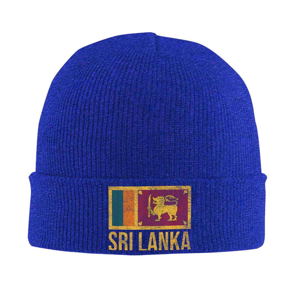 SRI LANKA NATIONAL FLAG Knitted Hat  Beanie Hats Kpop Warm Men Women Bonnet Hats Autumn Winter Street Y2K Caps Birthday Present