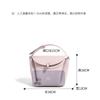 Leather shoulder messenger bag handbag fashion light luxury pillow bag women's bag simple zongzi bag