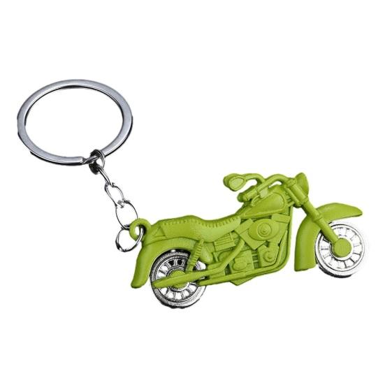 Keychain Pendant Motorcycle Design Zinc Alloy Key Chain with Metal Chain Buckle Lightweight Key Holder Backpack Car Accessory