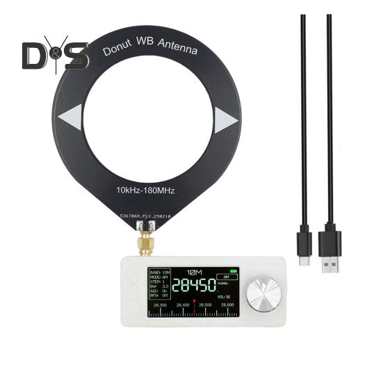 0,5-108 MHz Tragbares Mini-Radio mit 1,9-Zoll-IPS-Bildschirm LSB/USB/AM/FM Mini-Taschenradio Allband-Radioempfänger mit Antenne