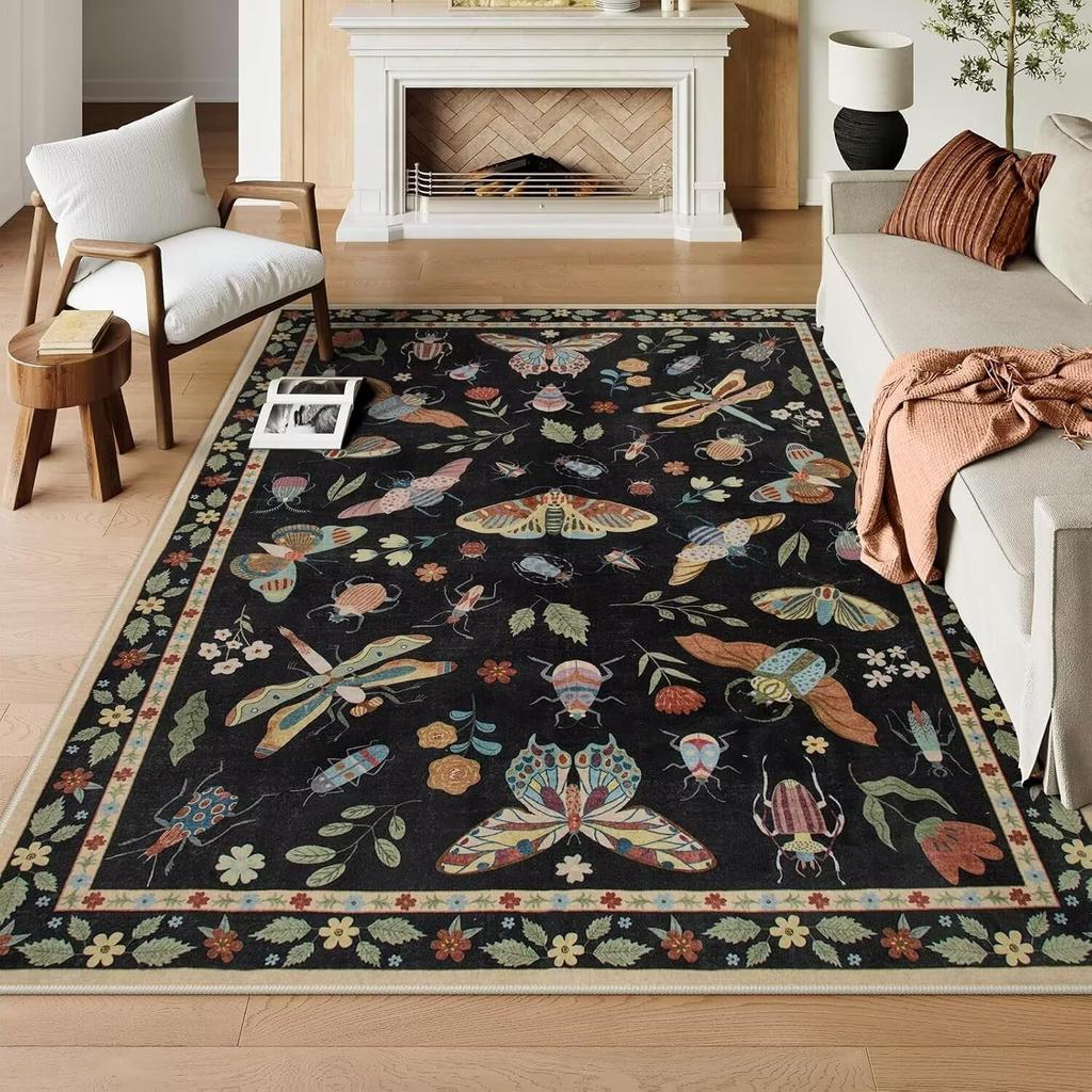 Pastoral Style Carpet Living Room Bedroom Lint-free Large Area Rugs Home Decoration Non-slip Sofa Coffee Tables Floor Mat Office