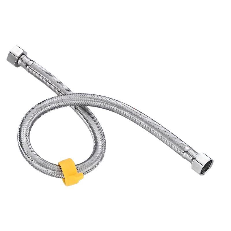 304 Stainless Steel Braided Inlet Hose for Hot/Cold Water Heaters & Faucets – High-Pressure Extension Pipe