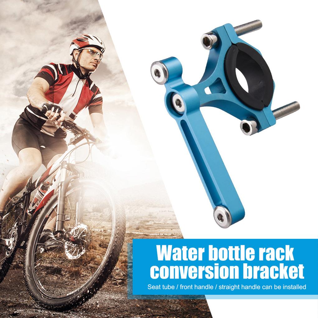 Bicycle Water Bottle Holder Adapter Drinking Conversion 90 Degree Rotatable Frame Support Bracket Riding Accessory