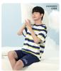 150g Pure Cotton English Bolun Youth Summer Short-Sleeved Set