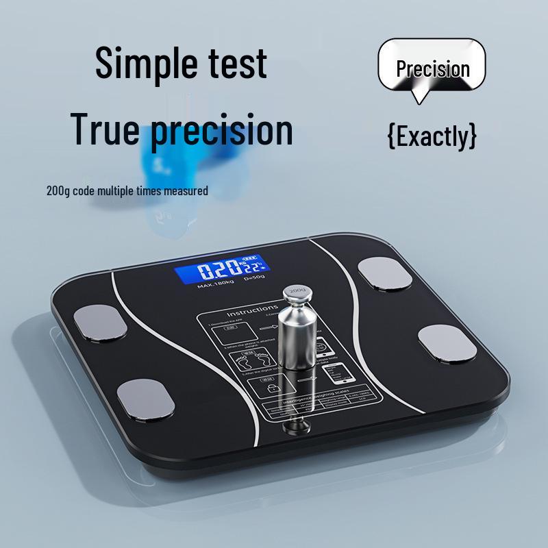 Bluetooth Body Fat Scale with Charging Feature - TEMU English Version