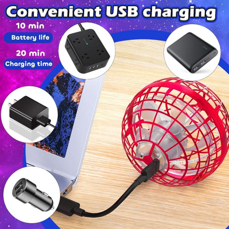 Flying Orb Ball 2024 Toys Soaring Hover Boomerang Spinner Hand Controlled Mini Drone Cosmic Globe Spinning Kids Outdoor Fly Toy Birthday Gift Cool Stu