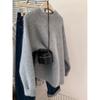 Heavyweight Cashmere Pink Women's Round Neck Long Sleeve Sweater