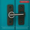 Door Lock Zinc Alloy 90 Degree Sliding Door Latch Heavy Duty Barn Gate Bolt Protect Privacy Cabinet Closet