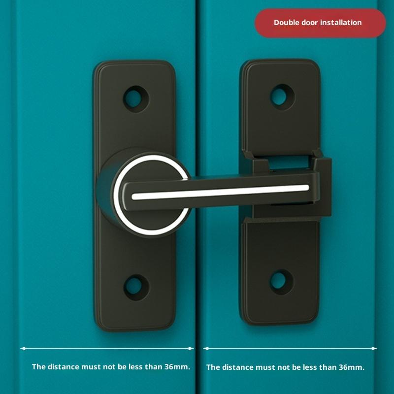 Door Lock Zinc Alloy 90 Degree Sliding Door Latch Heavy Duty Barn Gate Bolt Protect Privacy Cabinet Closet