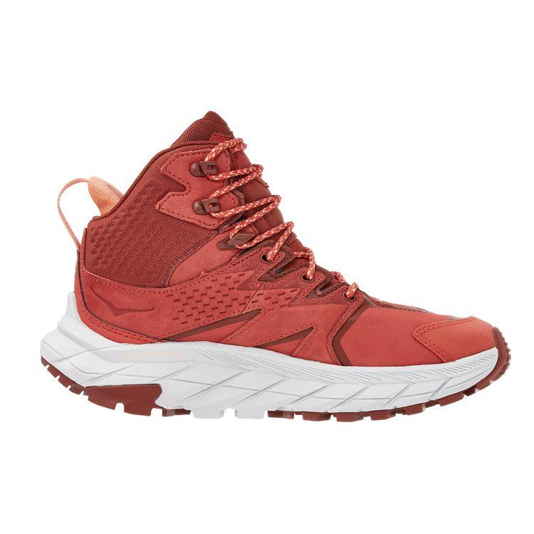 HOKA  Anacapa Mid GORE-TEX Hot Sauce Women Sneakers Red Cherry-Mahogany 1119372-HSCM