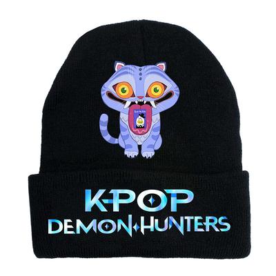 Peripheral Knitted Hat Curled Wool Hat Printed Doudou Hat Outdoor Cold Hat Adult