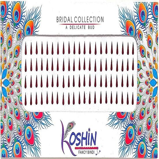 Indian Traditional Maroon Color Tilak Shape Forehead Bindi PackOf 2 n634 2602