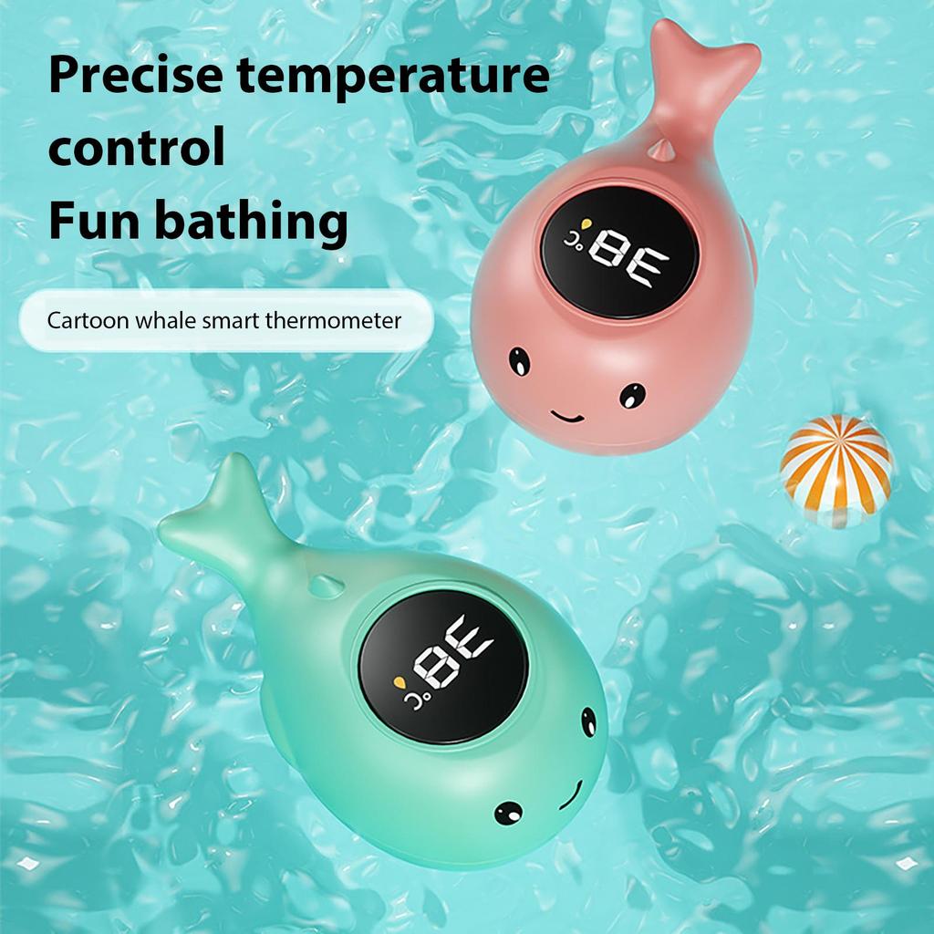 Baby Bath Temperature Monitor LED Display Bath Thermometer Cartoon Digital Water Temperature Meter Bath Floating for Kids Toddle