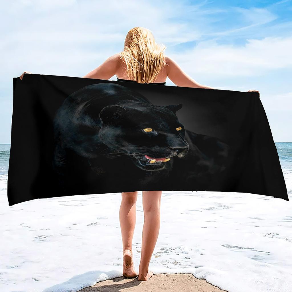 Animal Leopard Print Series Seaside Vacation Beach Towel Swimming Bath Towel Sports Towel