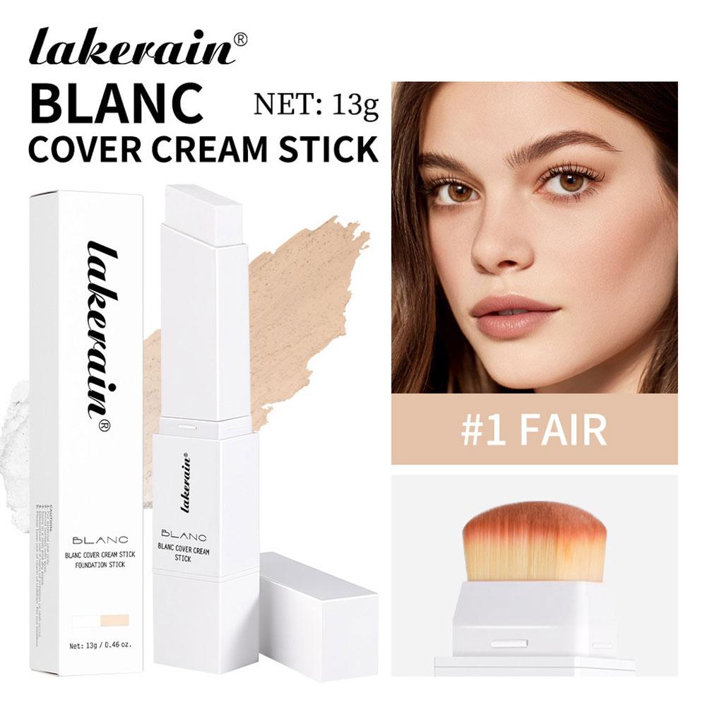 2-in-1 Color-Changing Foundation Stick Liquid Lightweight Moisturizing Brightening Foundation Color Changing For All Skin Types