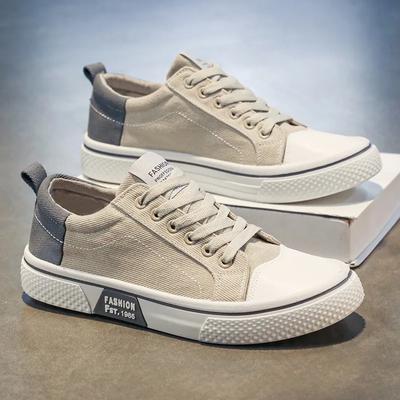 Men's Canvas Shoes Outdoor Fashion Skateboard Shoes for Men Comfor Non-Slip Casual Sneakers Breathable Men Walking Shoes