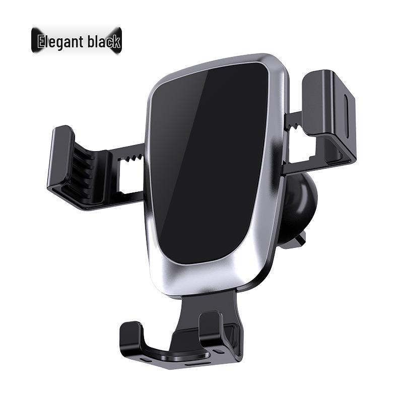 Universelle Dreieck-Schwerkraft-Handy-Autohalterung aus Aluminiumlegierung mit Lüftungsschlitz und Saugnapf.