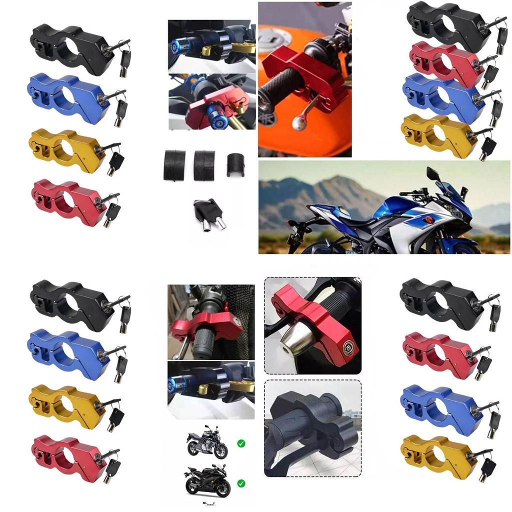 Universal Motorcycle Throttle Lock Durable Anti-theft Horn Lock For Scooter