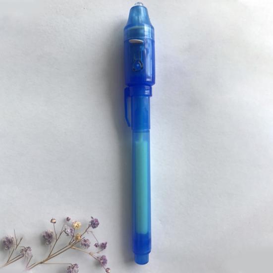 Children Kids Secret Message Invisible Ink LED Detector Lights Pens Ballpens