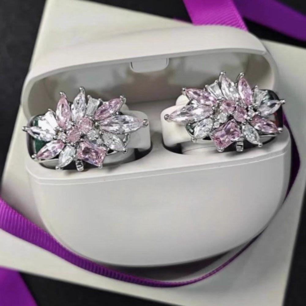 DIY Headphone Diameter Buckle Removeable Decorative Headphone Decoration Clip Easy To Install Zircon Earbud Accessories