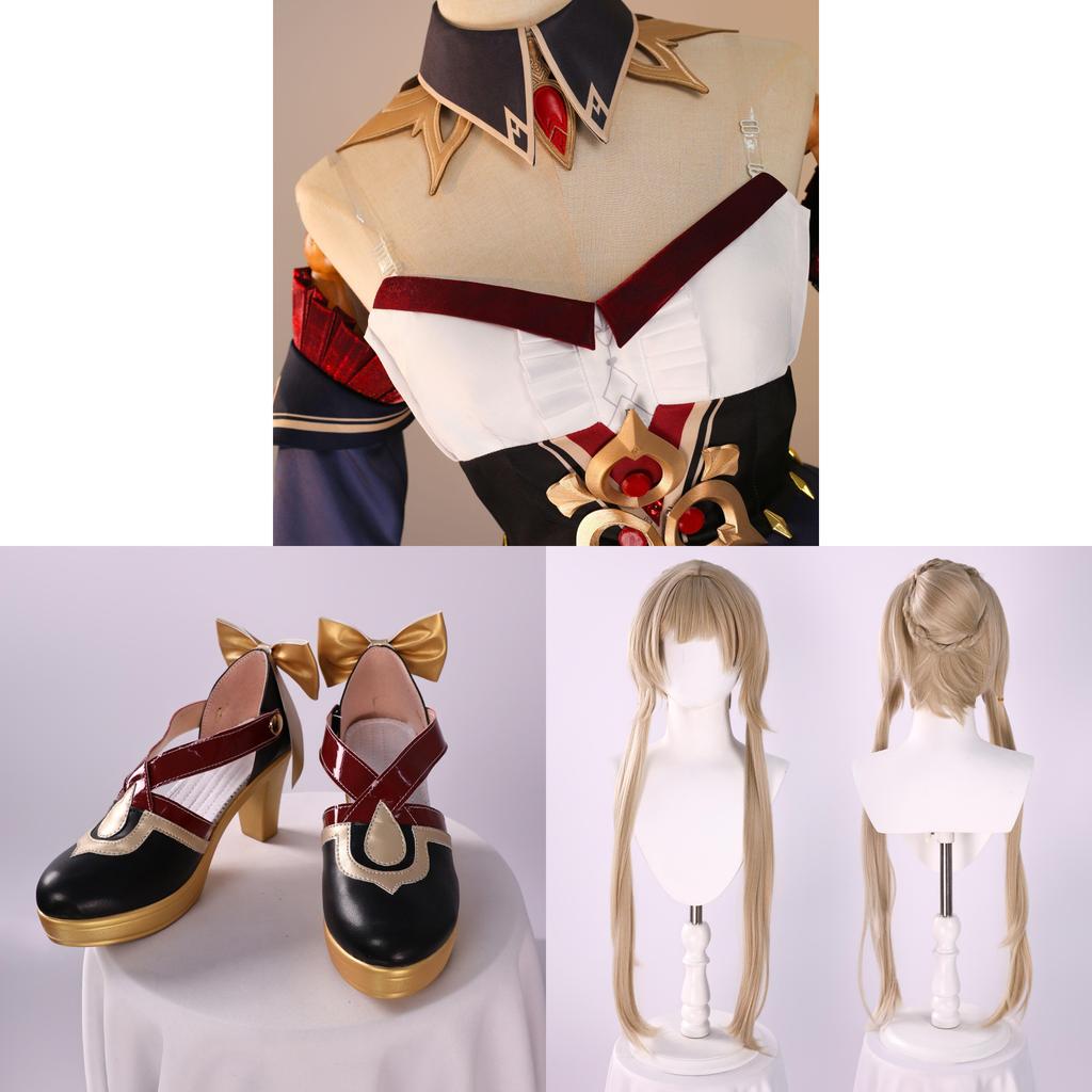 Cosplay oblek Genshin Impact z polyesterové tkaniny pro fanoušky hry