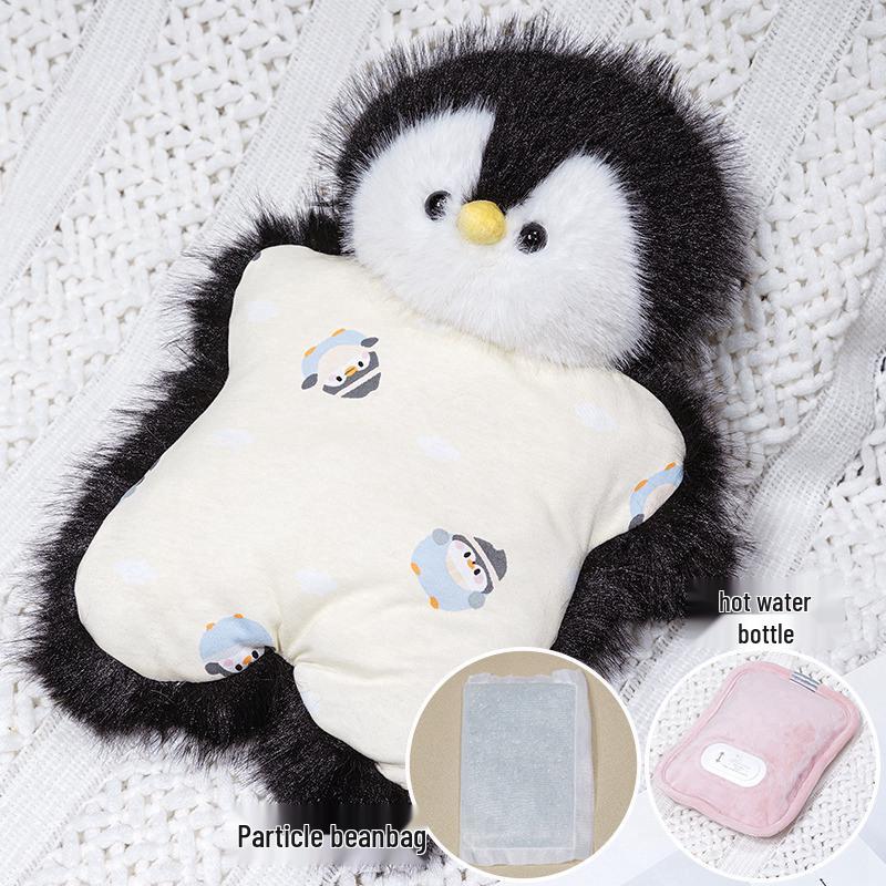 Cozy Cat Beanbag Hand Warmer: Plush Hot Water Bottle, Winter Cushion, Squeezable Doll for Girls Without Hot Water Bottle