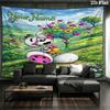 Diddl Custom Name Wall Tapestry Aesthetic Wall Hanging Printed Fabric Blanket Decorative Tapestries for Bedroom Living Room Home Decor