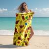 Personalized Customized Proof Beach Towel with Curious George  Pattern - Soft, Absorbent, Quick-drying, Perfect Swimming, Camping&bathing