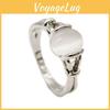 Glamour Steel Gift Engagement Ring With Bright Stone Silver Plated Fashion Jewelry